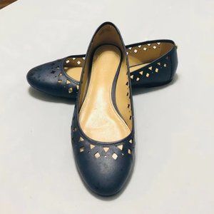 Michael kors Lazer cut blue flats, 6.5M